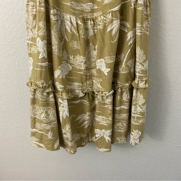 A.N.A. A New Approach Oasis Convo Mini Dress Tiered Linen Blend Tiered Ruffle M - Picture 5 of 9